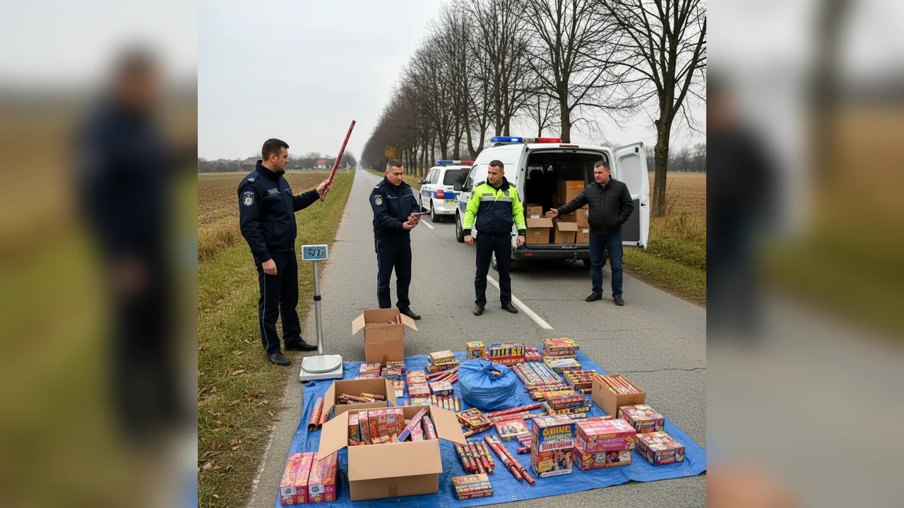 Peste 50 kg de articole pirotehnice ilegale confiscate