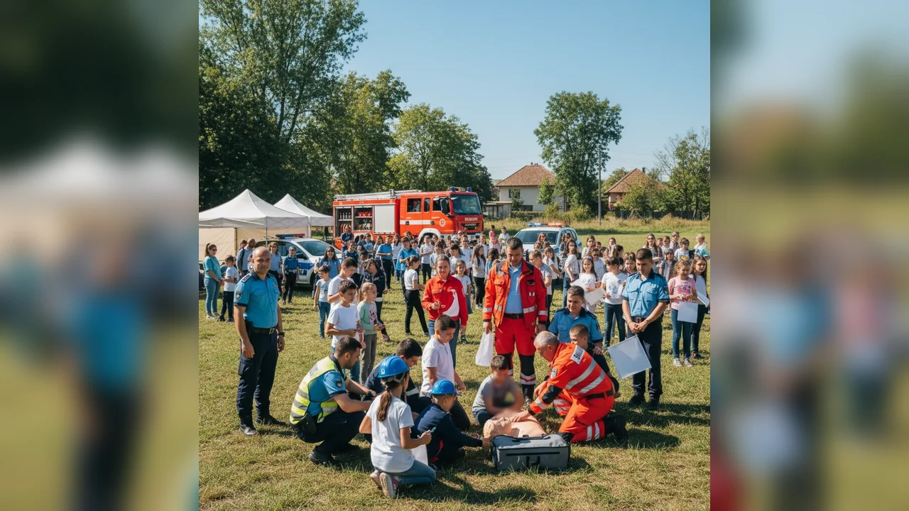 Peste 700 de elevi din Botoșani, lecții de siguranță la Cristești