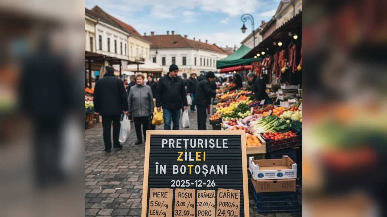 Prețurile zilei în Botoșani – 2025-12-26