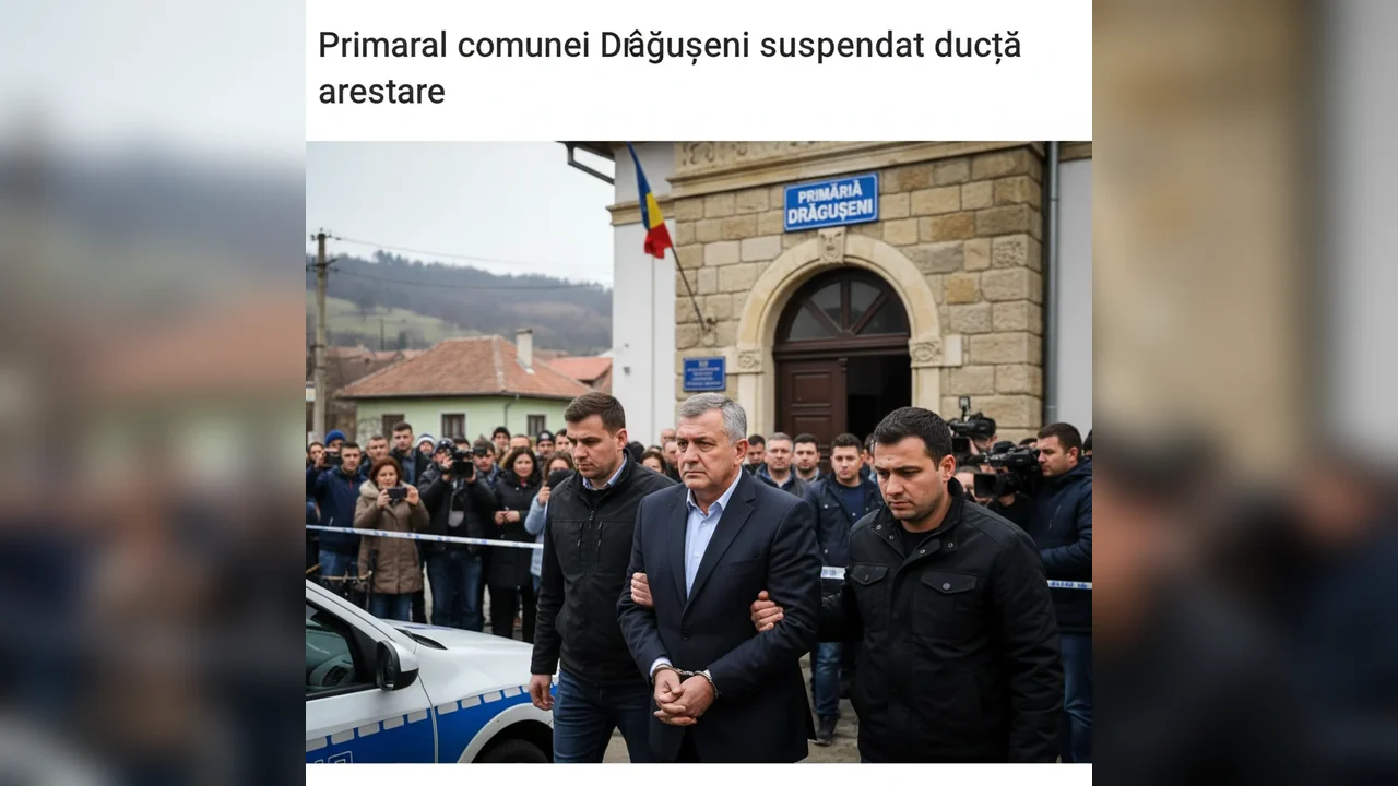 Primarul din Drăgușeni, suspendat din funcție după arestare. Ordin emis la Botoșani