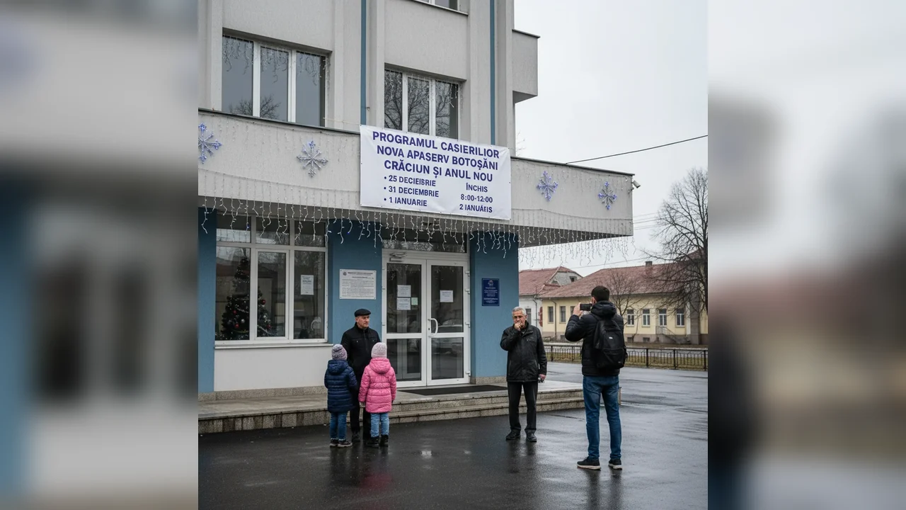 Program special de sărbători la casieriile Nova Apaserv Botoșani