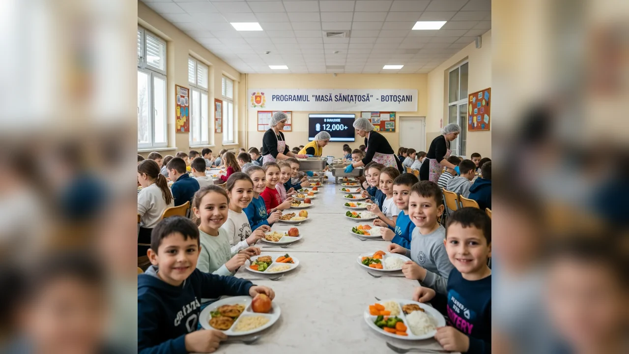Programul „Masă Sănătoasă” începe la Botoșani pe 8 ianuarie pentru peste 12.000 de elevi