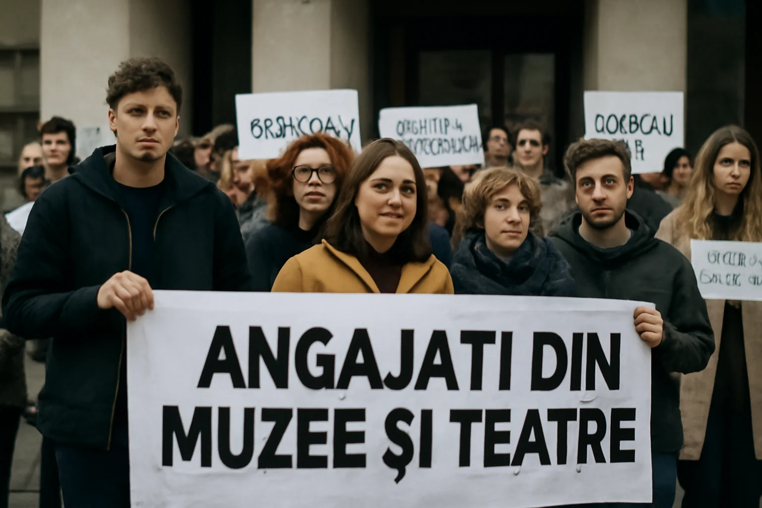 Protest al angajaților din cultură la București, cu participare din Botoșani