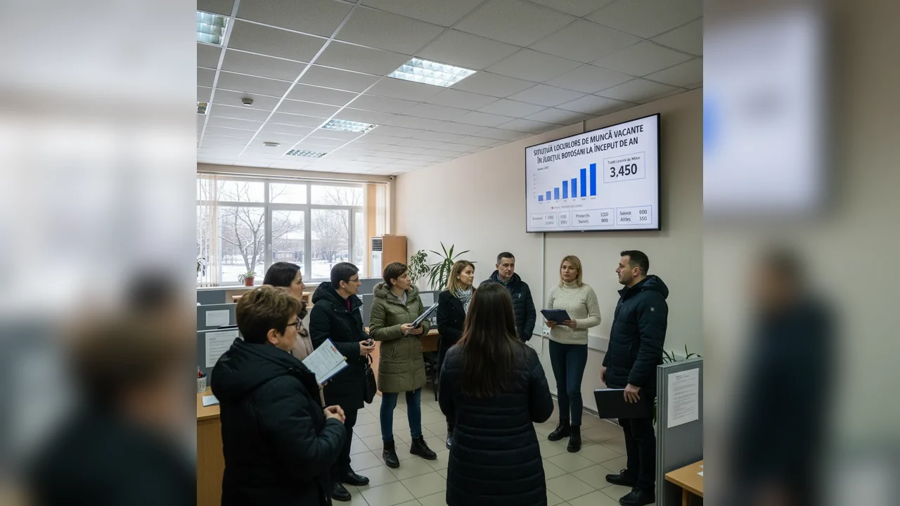 Puține locuri de muncă disponibile la început de an în Botoșani, arată datele AJOFM