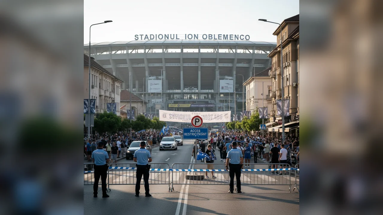 Restricții de circulație la Craiova pe 24 ianuarie, la meciul cu FC Botoșani