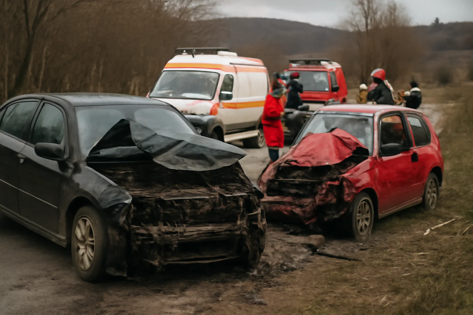 Șapte persoane rănite într-un accident rutier la Pădureni, comuna Șendriceni, județul Botoșani