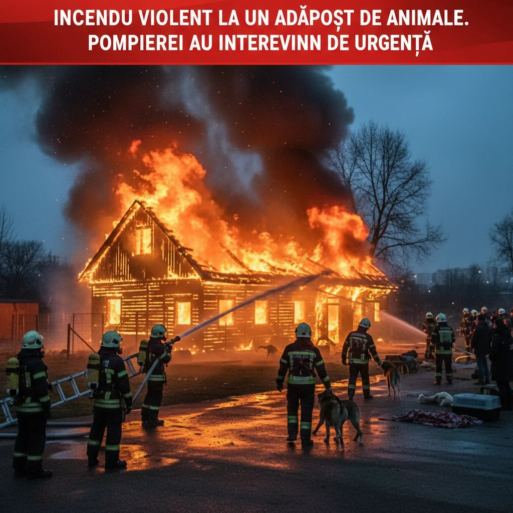 Șendriceni: cal căzut în șanț, salvat de pompierii din Dorohoi