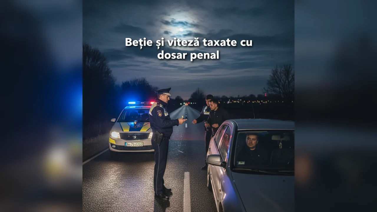 Șofer prins băut la volan și circulând cu viteză excesivă, cercetat penal