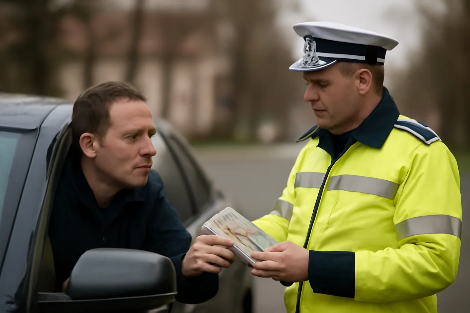 Șofer prins cu 101 km/h în Botoșani, suspectat că a oferit 600 de euro mită unui polițist