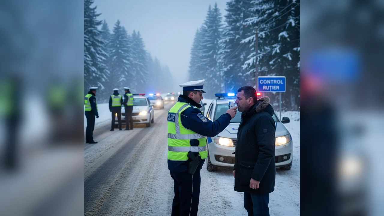 Șoferi prinși beți la volan pe drumurile județului