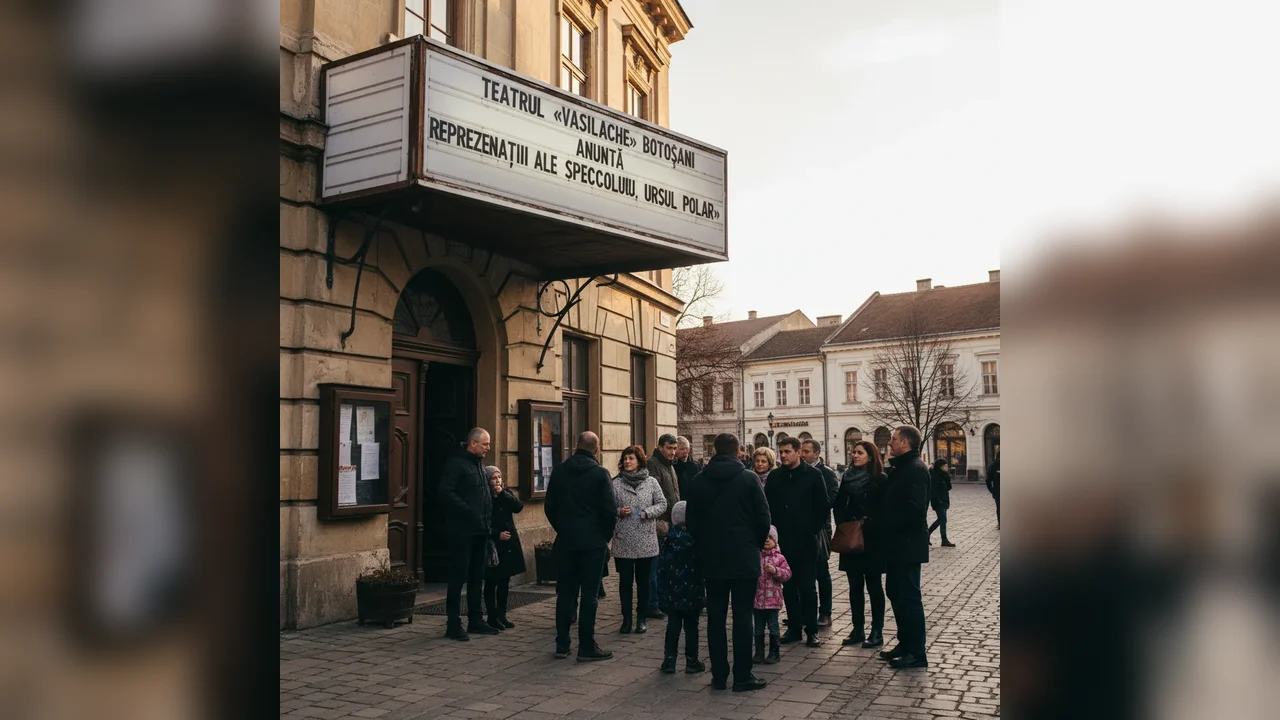 Spectacolul „Fram, ursul polar” revine pe scena Teatrului „Vasilache” din Botoșani în ianuarie 2026