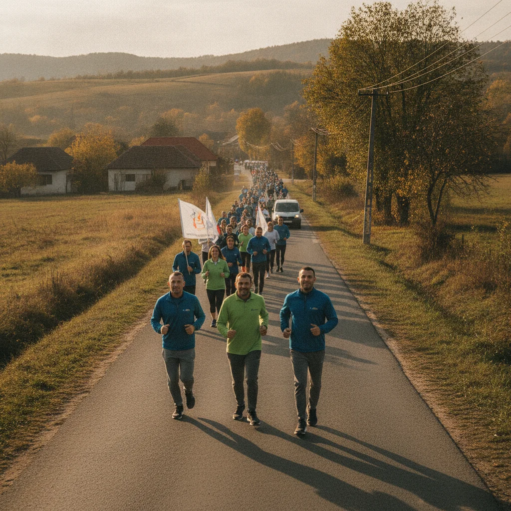 Ștafeta Invictus a pornit din Botoșani într-o cursă de 51 de kilometri