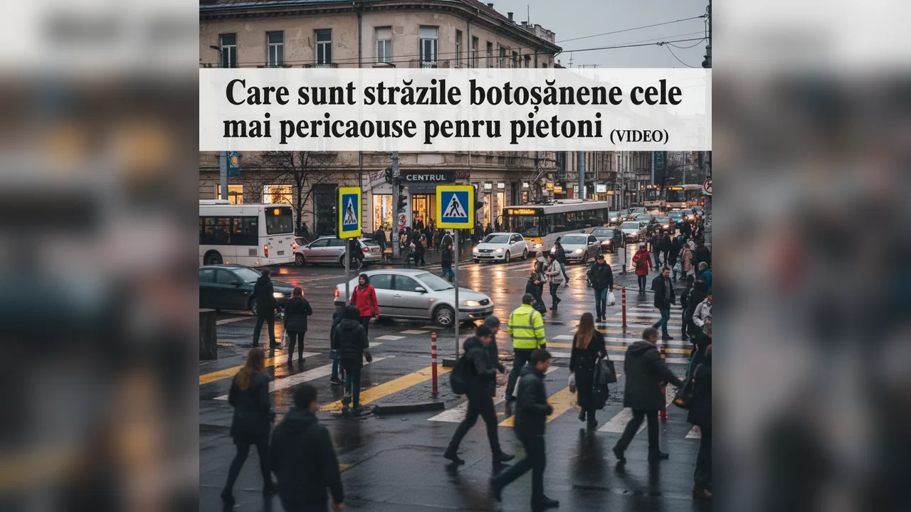 Străzile periculoase pentru pietoni din Botoșani analizate