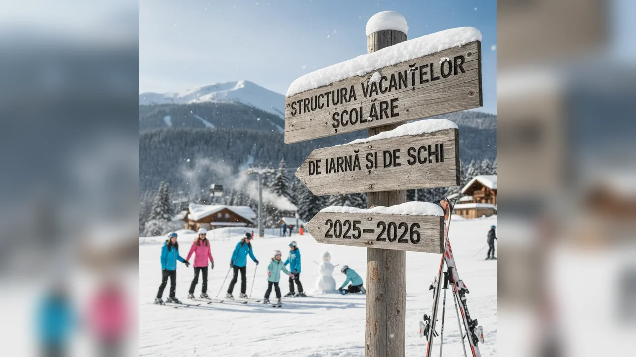Structura vacanțelor școlare de iarnă și de schi 2025–2026 pentru elevii din Botoșani