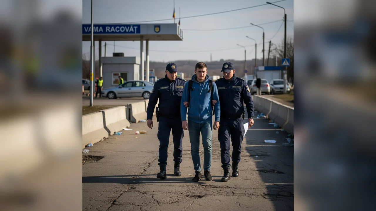 Tânăr ucrainean descoperit cu permis fals la Vama Racovăț