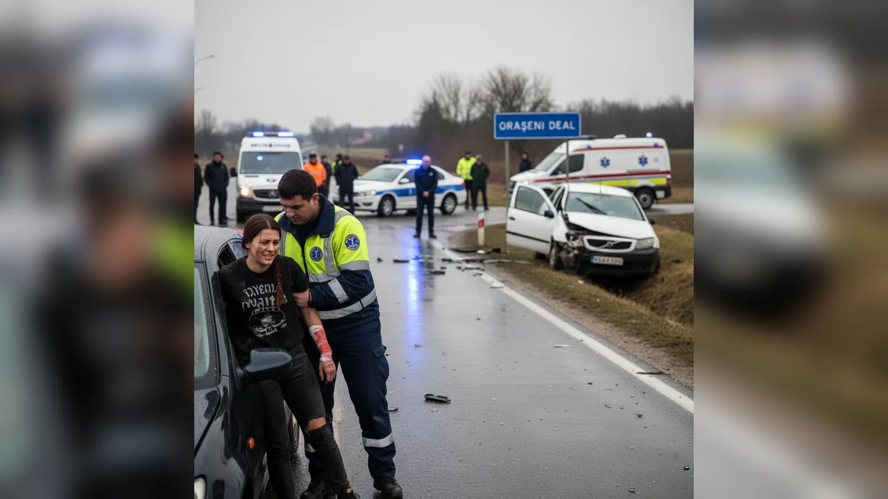 Tânără rănită într-un accident rutier la Orășeni Deal, lângă Botoșani