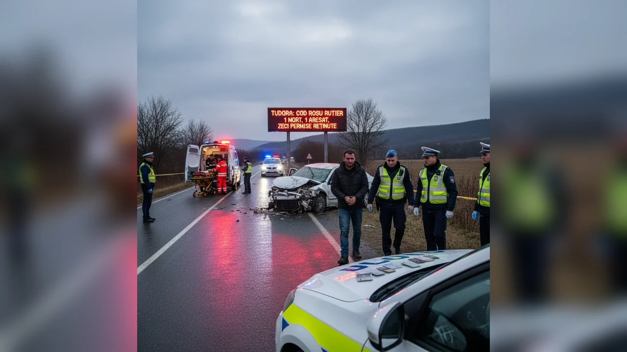 un mort, șofer arestat și zeci de permise reținute în 48 de ore