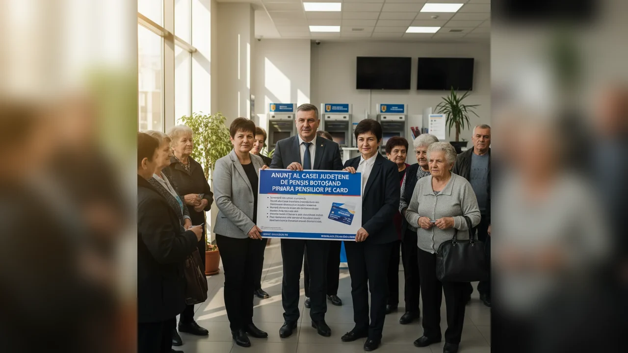 Virarea pensiilor pe card anunțată de Casa Județeană de Pensii Botoșani