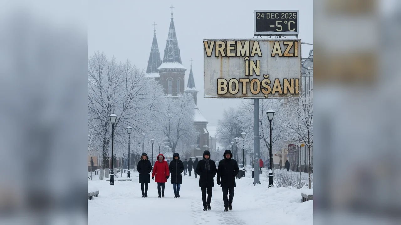 Vremea azi în Botoșani — 24 decembrie 2025